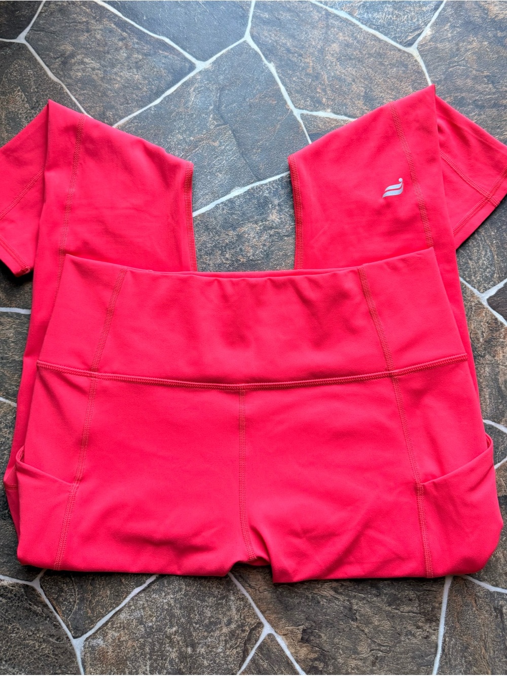 Fabletics Hot Pink Leggings with Side Pockets